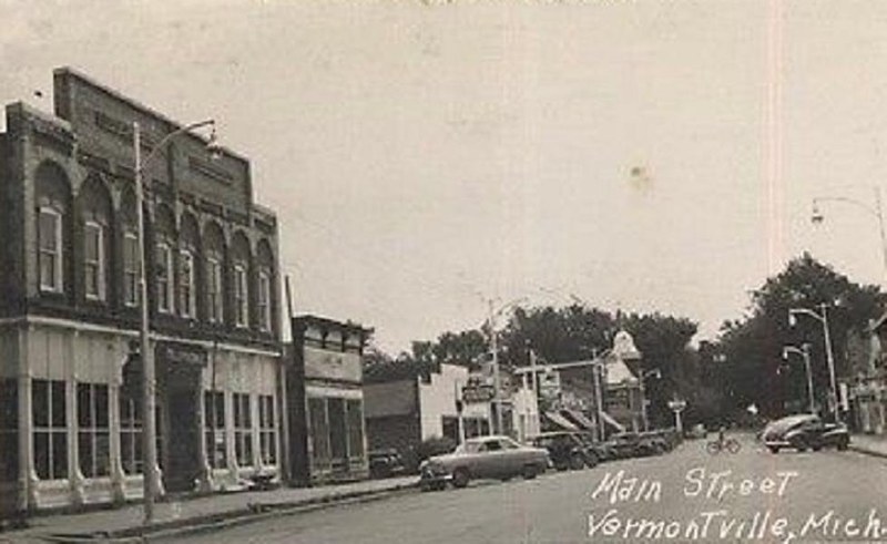 History of Vermontville Image of postcard